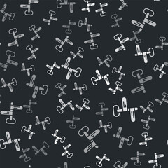 Grey Road traffic sign. Signpost icon isolated seamless pattern on black background. Pointer symbol. Isolated street information sign. Direction sign. Vector