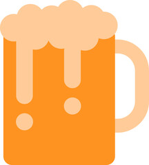 Drinking beer illustration