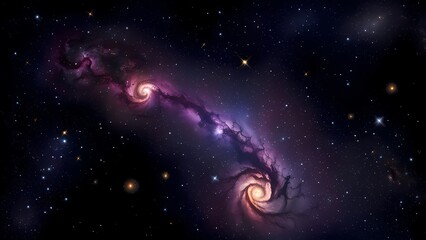 Fototapeta na wymiar Realistic Galaxy