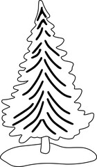 Fototapeta premium Collection of Christmas cartoons isolated on a white background. Little Santa with gifts and holiday decorations; cute card. Super cute cartoon character, illustration, hand drawn, vector