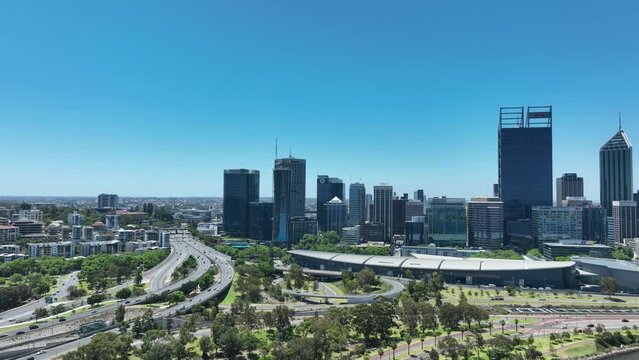 Elizabeth Quay Perth CBD Skyline WA