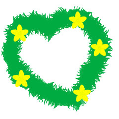 heart with flowers