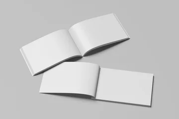 Selbstklebende Fototapeten Dunkelgrau Catalog A4 landscape Mockup  © afifuddin