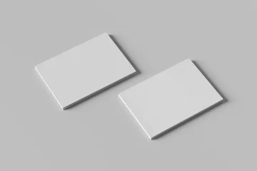 Printed roller blinds Dark gray Catalog A4 landscape Mockup