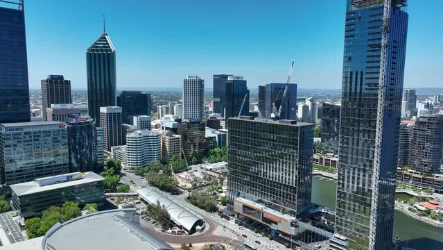 Elizabeth Quay Perth CBD Skyline WA