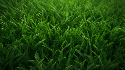 Fototapeta na wymiar Lush Green Grass Texture, Generative AI