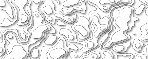 Abstract background vector pattern in illustration . Paper cut vector Topographic map. Geographic mountain relief. Abstract lines background. Contour maps. Vector maunt,river,sea map background