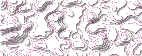 Abstract background vector pattern in illustration . Paper cut vector Topographic map. Geographic mountain relief. Abstract lines background. Contour maps. Vector maunt,river,sea map background