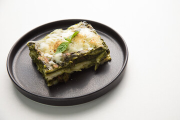 Green pesto lasagna italian peruvian gourmet comfort food