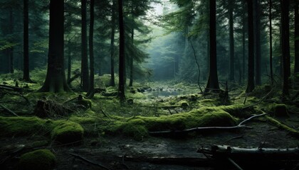 Obraz premium morning in the forest