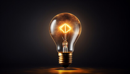 bulb, glow, light, creativity, innovation, design, technology, graphic, illustration, modern
