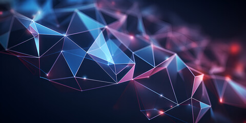 A wallpaper of a bunch of triangles, "Triangle Delight: Abstract Wallpaper with Multicolored Triangles"