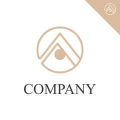 A logo for company. Elegant letter A concept logo. A monogram logo. modern letter A logo.