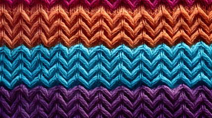 Knitted Wool Fabric Texture, Generative AI