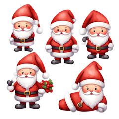 Fototapeta premium santa claus set