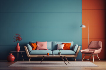 Modern Home Interior Background Minimalistic Living Room
