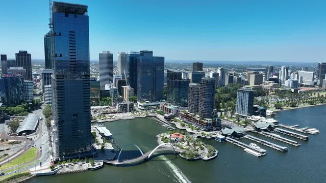 Elizabeth Quay Perth CBD Skyline WA