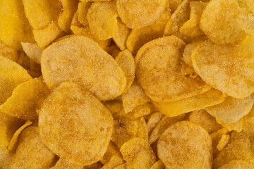 yellow honey butte potato chips close up photo