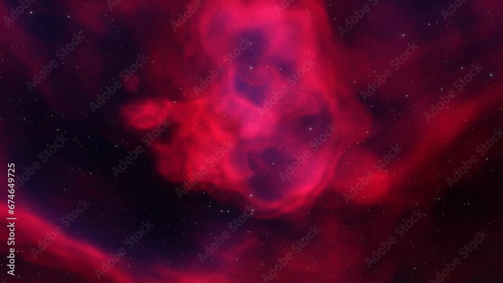 Wall mural nebula gas cloud in deep outer space