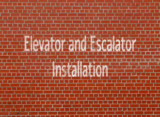Fototapeta na wymiar Elevator and Escalator Installation: Installing vertical transportation systems in buildin