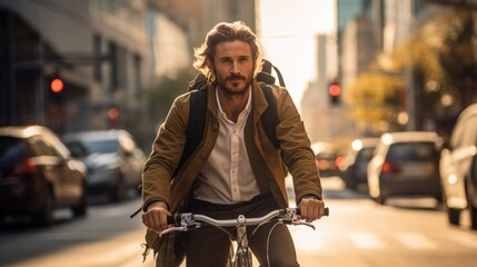 Bike to Work Month Concept