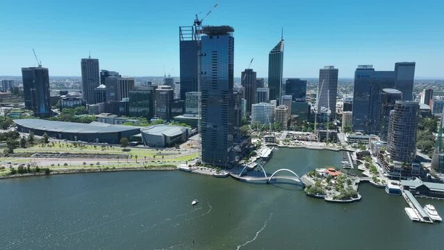 Elizabeth Quay Perth CBD Skyline WA
