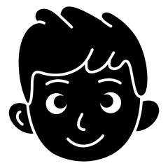 young boy icon cartoon