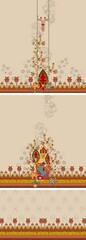 Digital Print Design, Textile Design, Allover Design, Flower, Motif, Border, Fashion Design