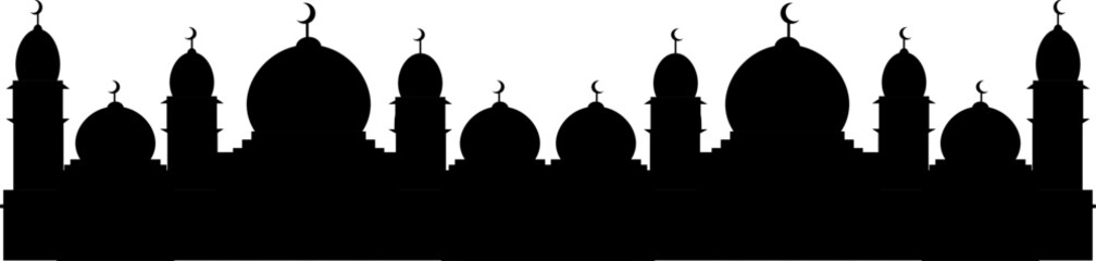 mosque silhouette illustration