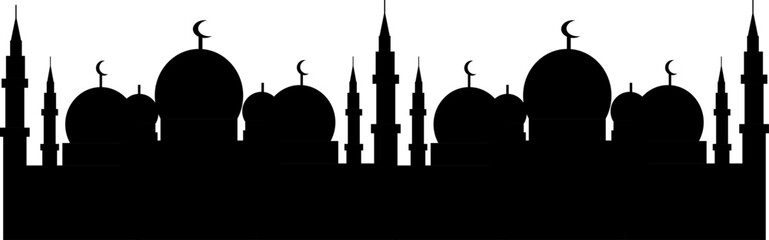 mosque silhouette illustration