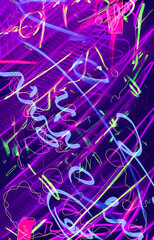 abstract background with notes