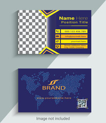 new business card and visiting card design template 