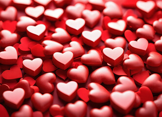 Happy Valentine Day background with hearts