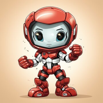 Cute Alien Astronaut Fighting Boxing , Cartoon Graphic Design, Background Hd For Designer