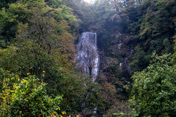 Mirveti waterfall in the mountains of Adzharia.