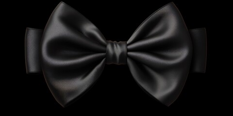 black bow tie isolated