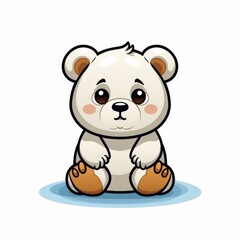 Cute Bear Confused , Cartoon Graphic Design, Background Hd For Designer