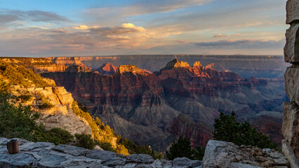View from the lodge patio at the North Rim of the Grand Canyon vista