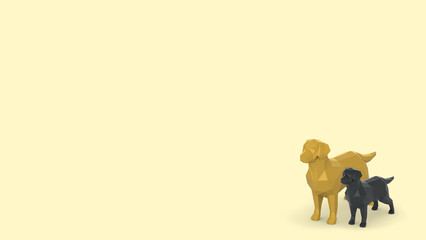 캐릭터 리트리버 개 배경 Character Retriever Dog Background