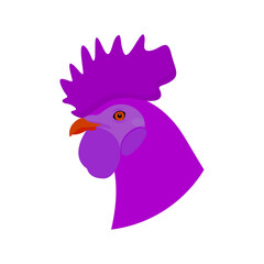 rooster cockerel chicken head icon