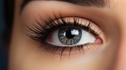 Classic volumetric black false eyelashes make women's eyes beautiful.