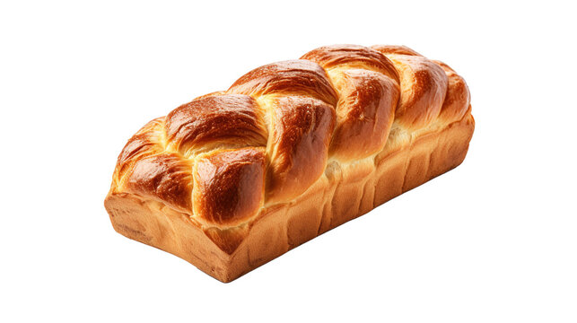 Loaf of bread isolated on transparent background, PNG image with background removed, created with Generative Ai technology.