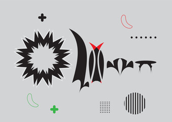 Abstract geometric background with colorful elements. Vector illustration. Eps 10.	