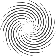 Spiral and swirl motion twisting circles design element set