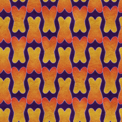 stylized ethnic pattern.