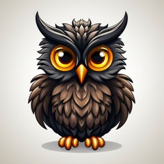 Cute Owl Flying , Cartoon Graphic Design, Background Hd For Designer