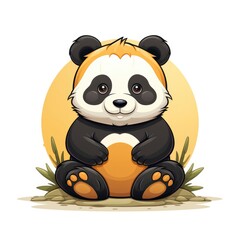 Cute Panda Stretching Yoga , Cartoon Graphic Design, Background Hd For Designer