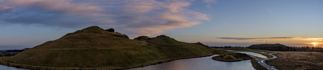 Fototapeta na wymiar panorama of the northumberlandia