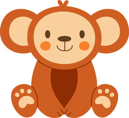 Monkey Animal Sitting