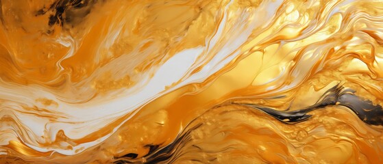 Abstract background, painting made of gold on the marble, suitable for use as a background, wallpaper, or wall art.